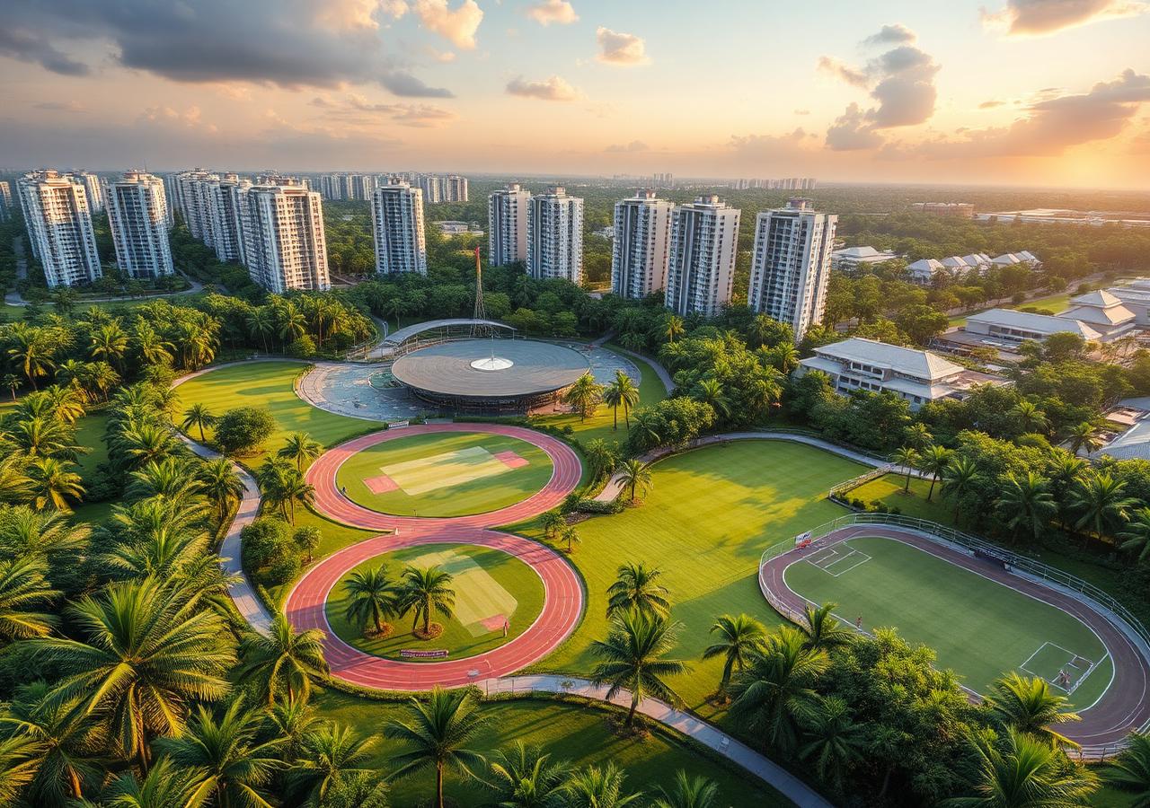 Sobha OneWorld amenities and landscape